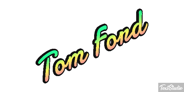 Tom Ford Efecto de texto