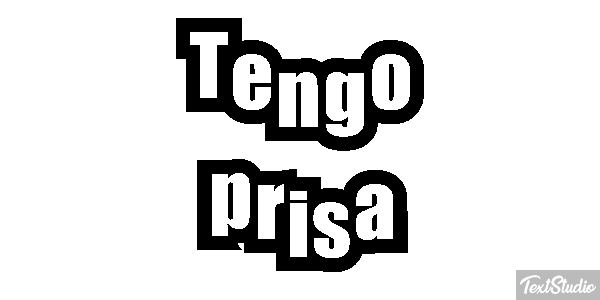 Tengo prisa Efecto de texto