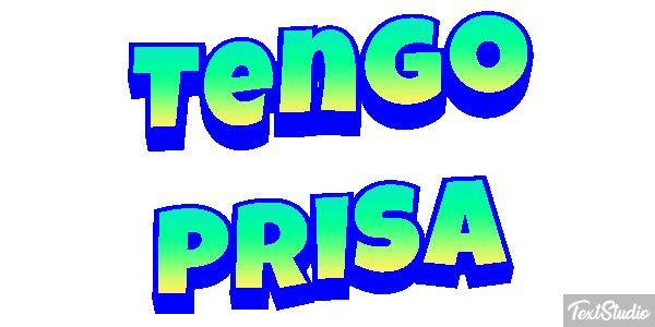 Tengo prisa Efecto de texto