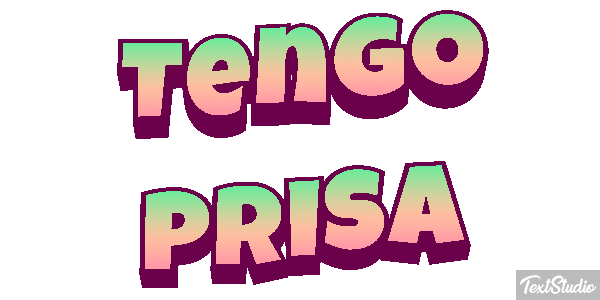 Tengo prisa Efecto de texto