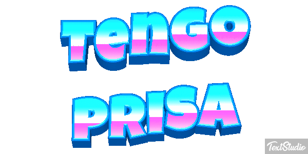 Tengo prisa Efecto de texto