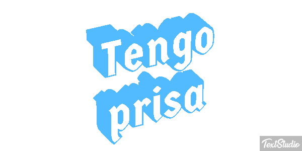 Tengo prisa Efecto de texto