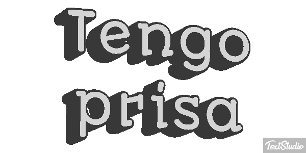 Tengo prisa Efecto de texto