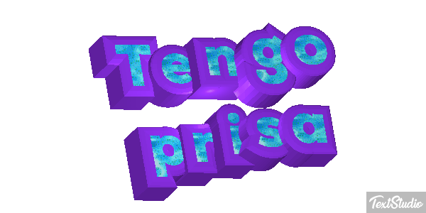 Tengo prisa Efecto de texto