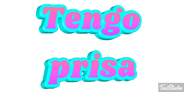 Tengo prisa Efecto de texto