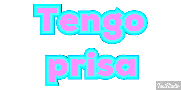 Tengo prisa Efecto de texto