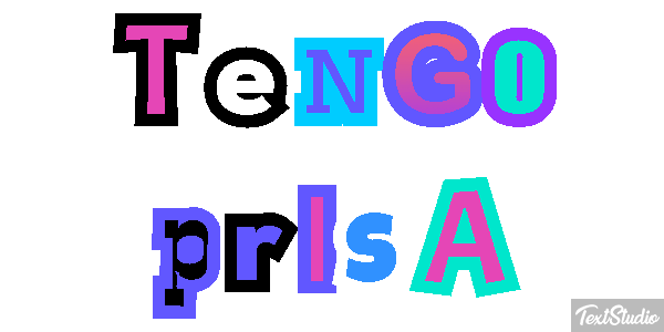 Tengo prisa Efecto de texto