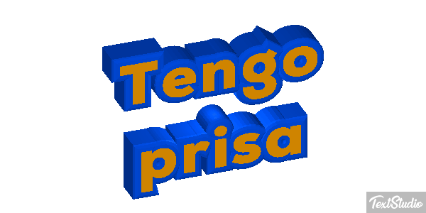 Tengo prisa Efecto de texto
