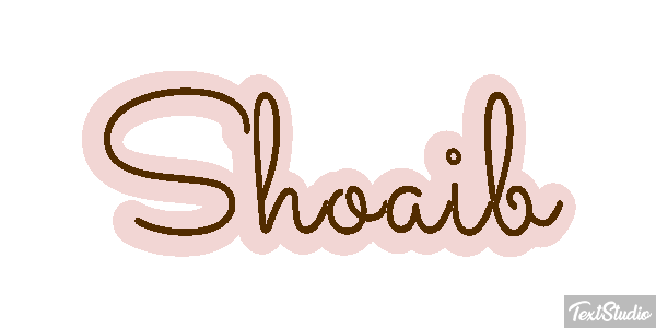Shoaib Efecto de texto
