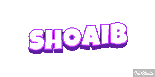 Shoaib Efecto de texto