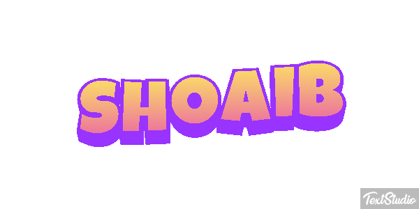 Shoaib Efecto de texto
