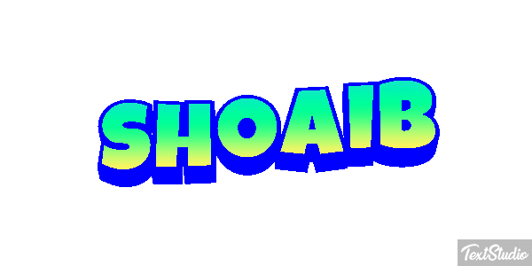 Shoaib Efecto de texto