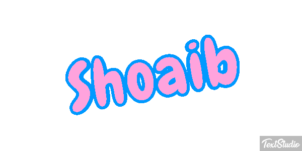 Shoaib Efecto de texto