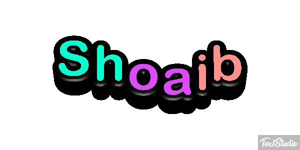 Shoaib Efecto de texto