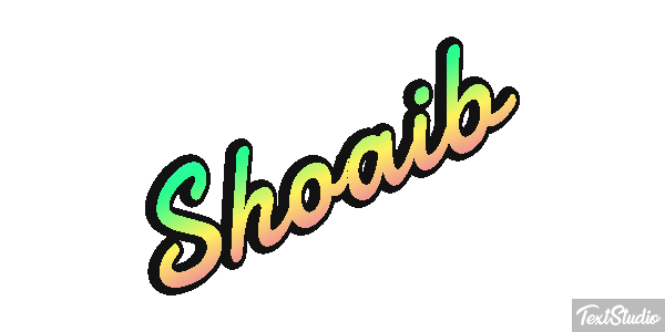 Shoaib Efecto de texto