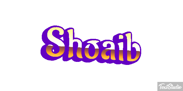 Shoaib Efecto de texto