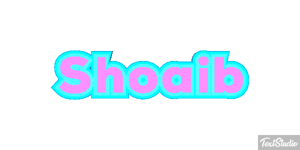 Shoaib Efecto de texto