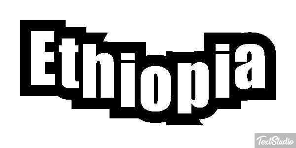 Ethiopia Text effect