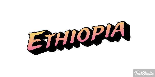 Ethiopia Text effect