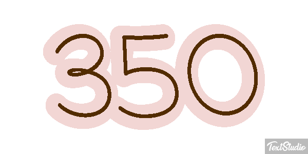 350 Efecto de texto