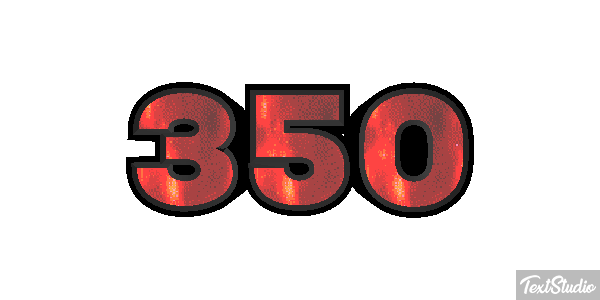 350 Efecto de texto
