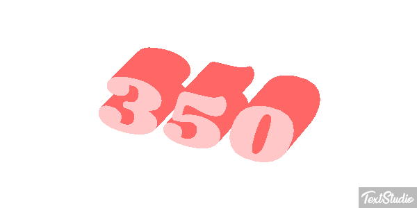 350 Efecto de texto