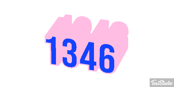 1346 Text effect
