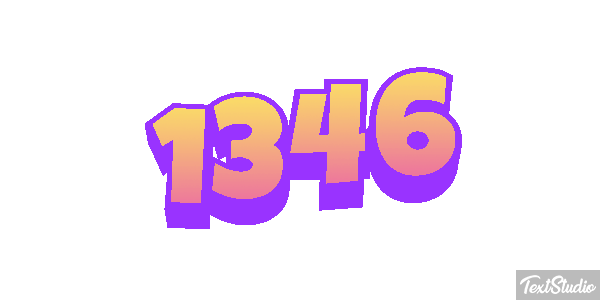 1346 Text effect