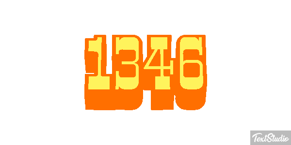 1346 Text effect
