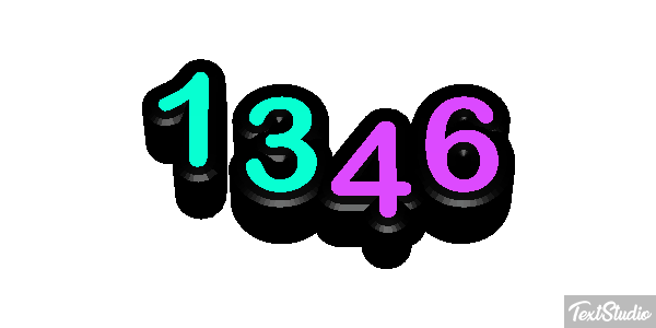 1346 Text effect