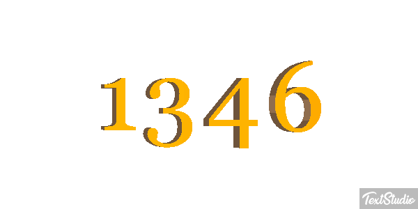 1346 Text effect