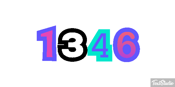 1346 Text effect