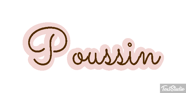 Poussin Effet de texte