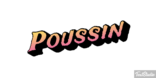 Poussin Effet de texte