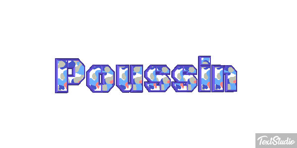 Poussin Effet de texte