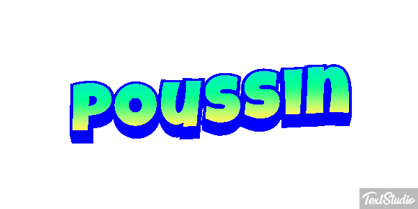 Poussin Effet de texte