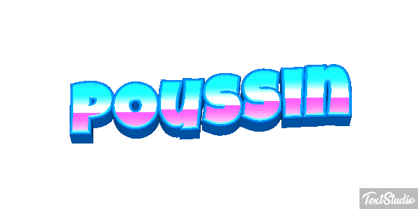 Poussin Effet de texte