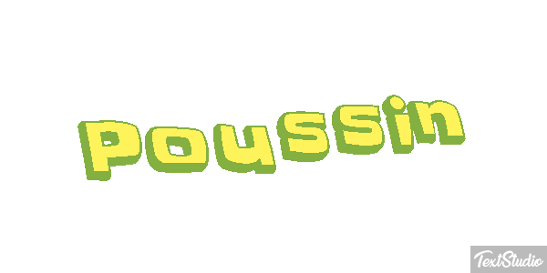 Poussin Effet de texte