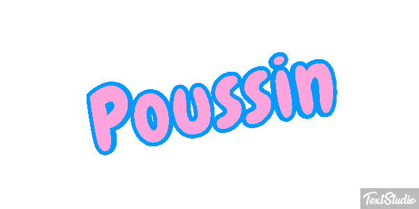 Poussin Effet de texte