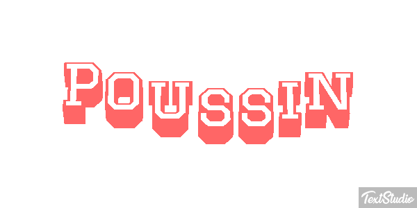 Poussin Effet de texte