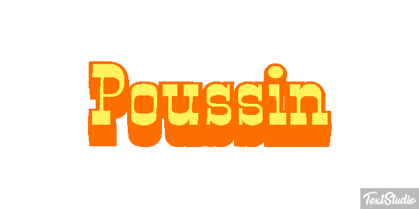 Poussin Effet de texte