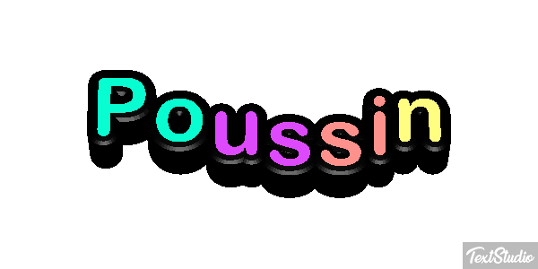 Poussin Effet de texte