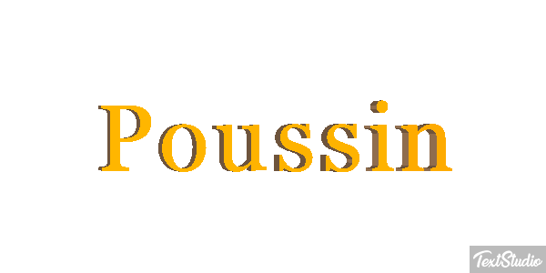 Poussin Effet de texte