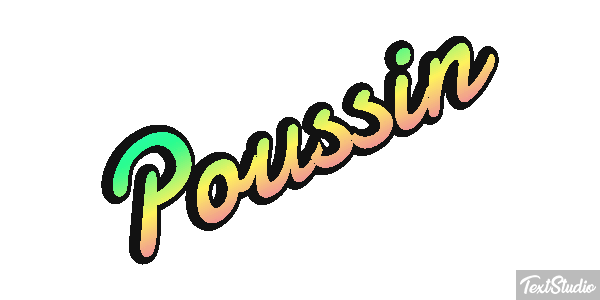 Poussin Effet de texte