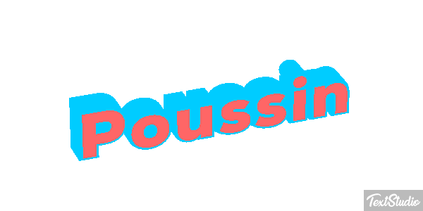 Poussin Effet de texte