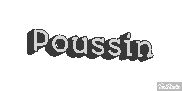 Poussin Effet de texte