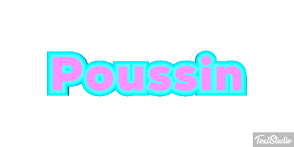 Poussin Effet de texte