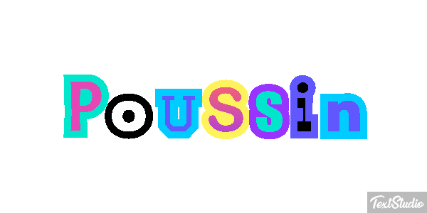 Poussin Effet de texte