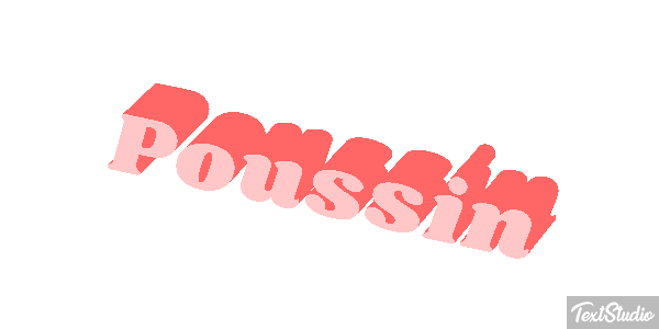 Poussin Effet de texte