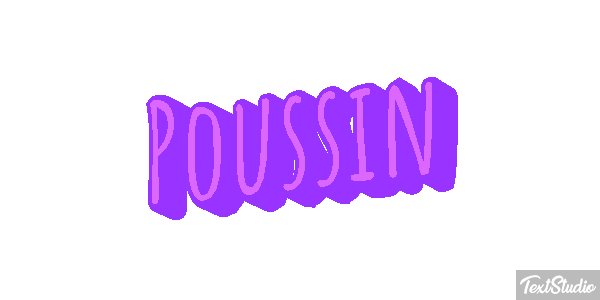 Poussin Effet de texte